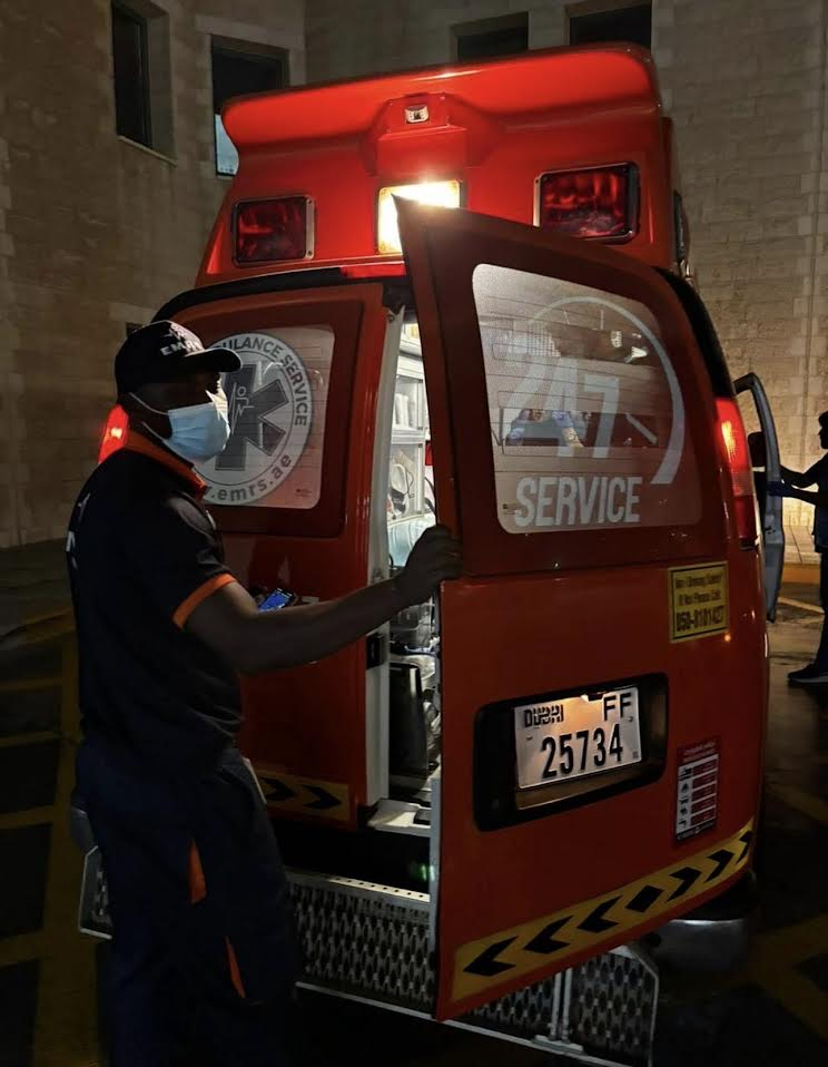 EMRS Professional Ambulance Team Dubai UAE
